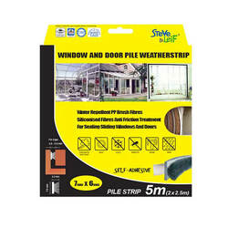 PILE WEATHERSTRIP BROWN7X6MM (2X2.5M) S&L SL-110 