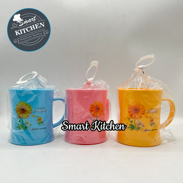 Flower Plastic Cup HH-2077 300ml