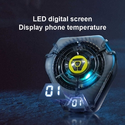 JS51 Magnetic Phone Cooler 10W 01ºC + Digital Temp - Black