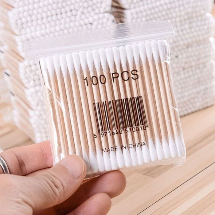 100PCS Disposable Cotton Swab 4PCS/Pack