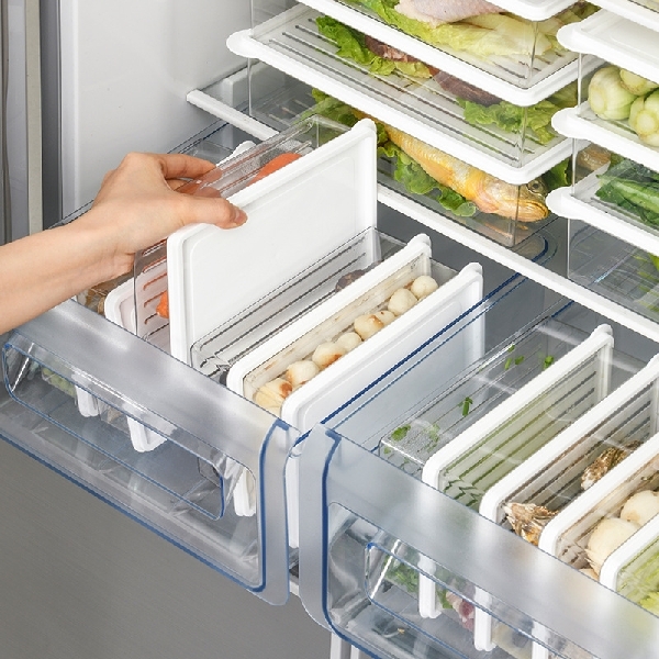 Transparent Plastic Refrigerator Storage 1100ml 