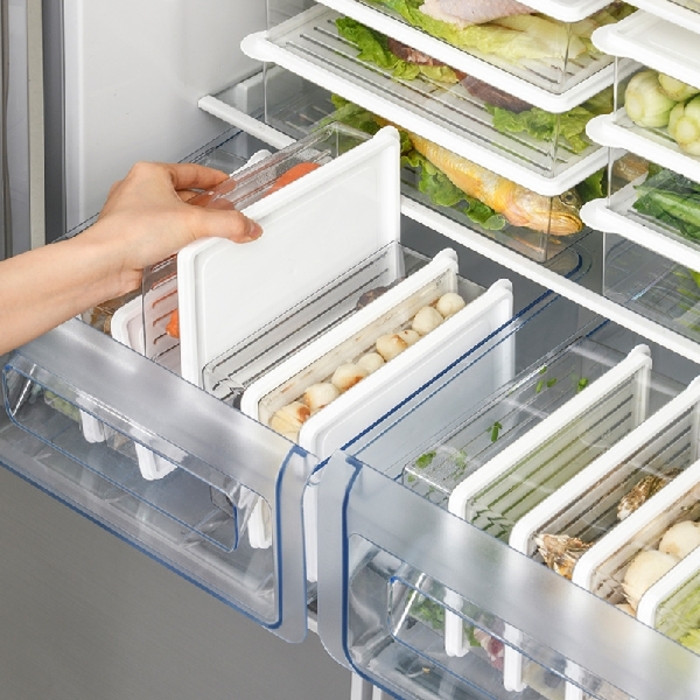 Transparent Plastic Refrigerator Storage 1100ml 