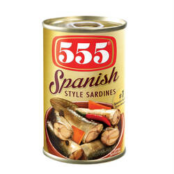555 Spanish  style sadines 155g x 100