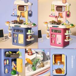 Playing Toy Western Kitchen (Pink)