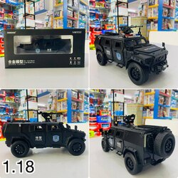 Car Alloy Police Armored DF1.18 Black