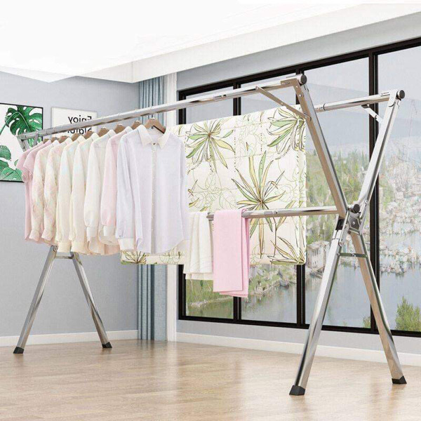 Folding Cloth Rack 120cm-200cm Adjustable