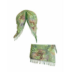 Sizhimao Designer Heavy-Duty Floral Sequin Tassel Tie Halter