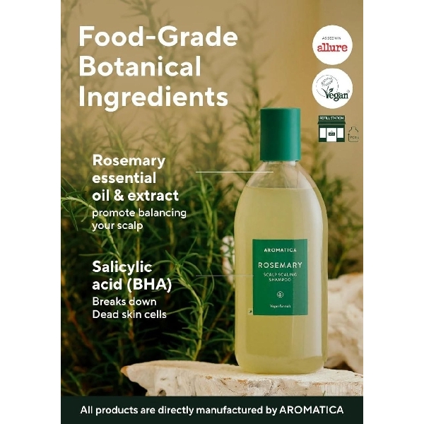 Aromatica Rosemary Scalp Scaling Shampoo/សាប៊ូកក់សក់
