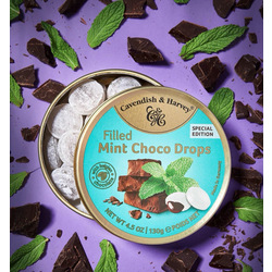C&H Mint Choco Drops 1 Tin x 130g