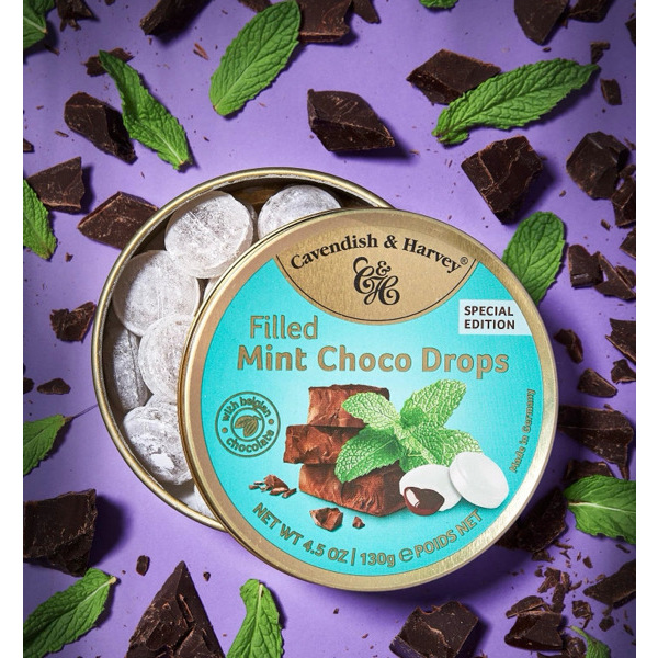 C&H Mint Choco Drops 1 Tin x 130g