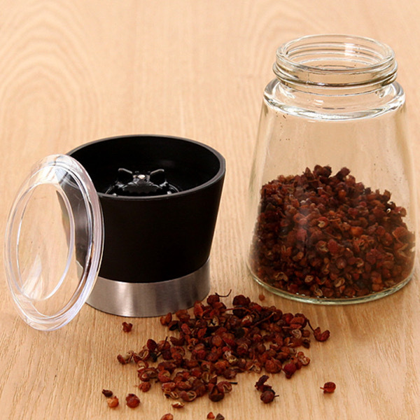 Pepper Grinder Glass Seasoning Bottle 