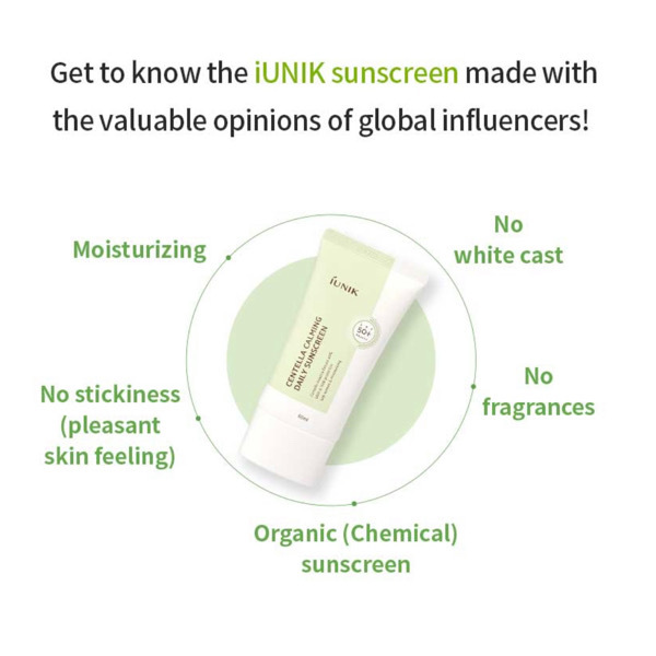 iUNIK Centella Calming Daily Sunscreen 50ml VTENH