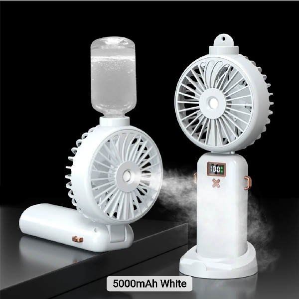 កង្ហារចំហាយទឹក មានល្បឿន5កម្រិត កំលាំងថ្ម5000mAh