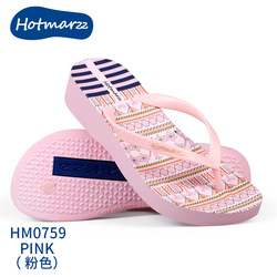 Hotmarzz Heel Art Pink Flip Flop 