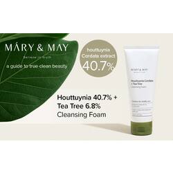 Mary&May Houttuynia Cordata + Tea Tree Cleansing Foam 5.07 Fl Oz / 150 ml