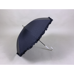 Umbrella (Ladies) - Black Floral 47cm