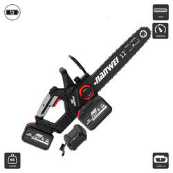 ម៉ូទ័រអារឈើ 3 តឹកប្រើថ្ម (ES5122X) Cordless Chainsaw 21V 6.0Ah x 2 3800RPM 28CM 