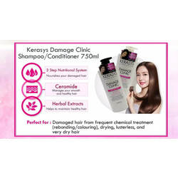 KERASYS Damage Clinic Shampoo (For damage hair)-750ml