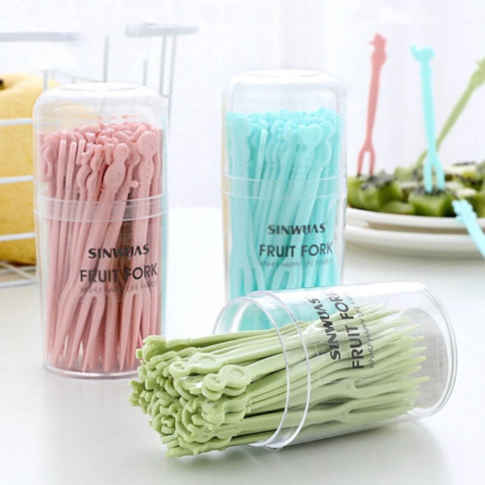 Plastic Little Desserts Fork 50PCS 