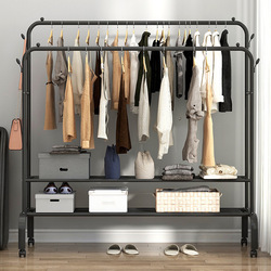 Clothing Rack 146x45x157cm - Black