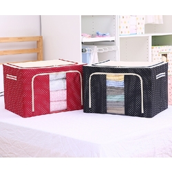 Clothing Organizer Storage Bag with Steel Frame