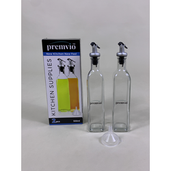 PREMVIO Olive Oil & Vinegar Bottle 2pcs Set 500ml