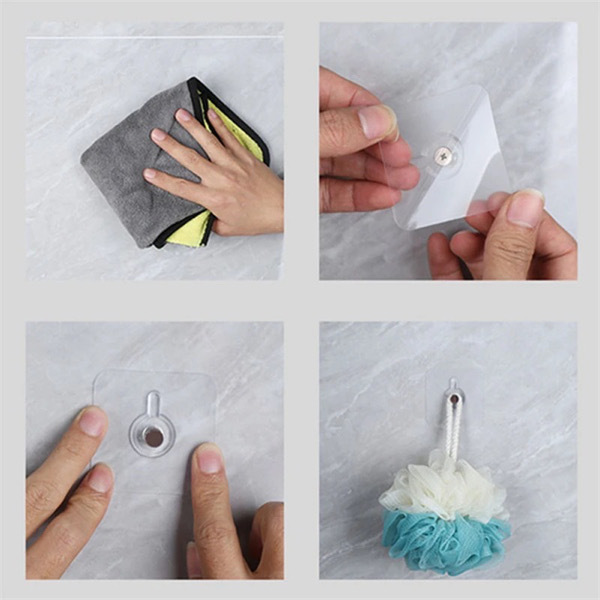 PVC Strong Adhesive Nails Wall 4PCS