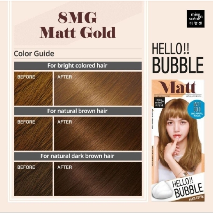 ថ្នាំកក់ពណ៌ MISE EN SCENE Hello Bubble Matt