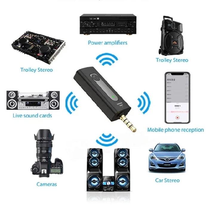 មៃក្រូហ្វូនឥតខ្សែប្រើជាមួយ Iphone, Samsung, Oppo