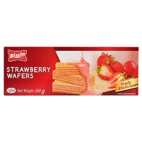 Bissin Strawberry Wafers 100g