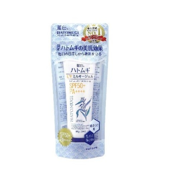 HATOMUGI The UV Milky Gel (UV Care & Moisturizing) SPF50+ PA++++  80ml