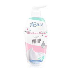YOBELLE Moisture Lush Milky Whip Body Wash - Green Tea & Milk 400ml