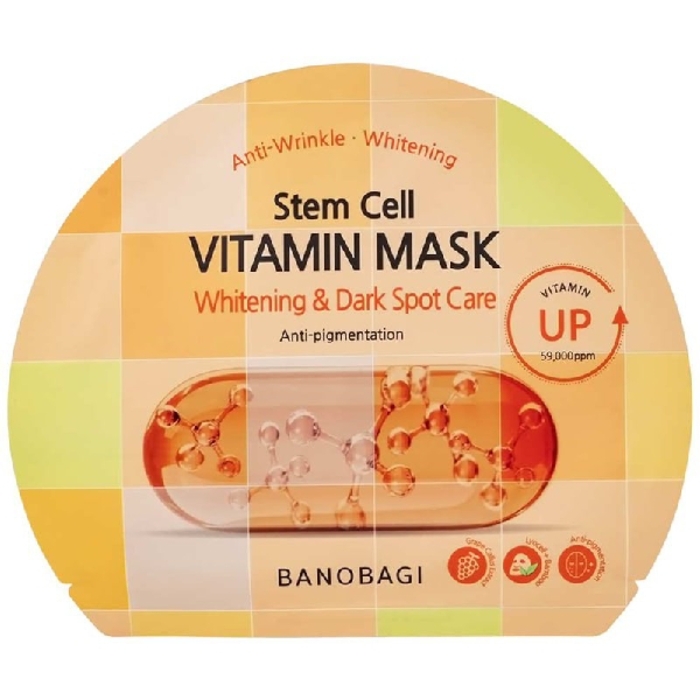 BANOBAGI Stem Cell Vitamin Mask Whitening & Dark Spot Care - 10 Sheets/Box