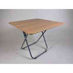 Foldable Wooden Top Table - Square