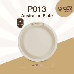 P013 Australian Plate 9 Inches 50PCS