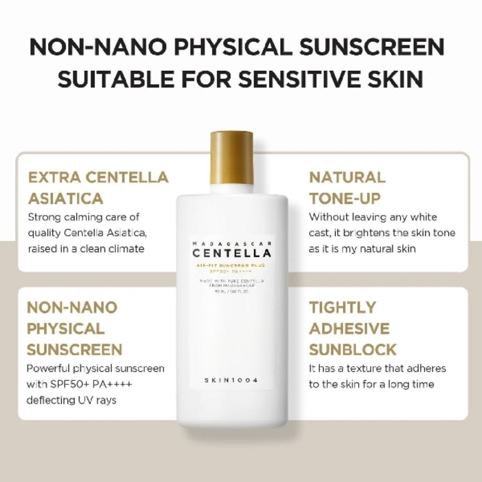 Skin 1004 Madagascar Centella Air-Fit Sunscreen Plus SPF 50+/ឡេការពារកំដៅថ្ងៃ