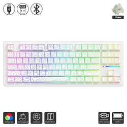M87 Pro V2 (Attack Shark / Keyboard)(White Canvas)