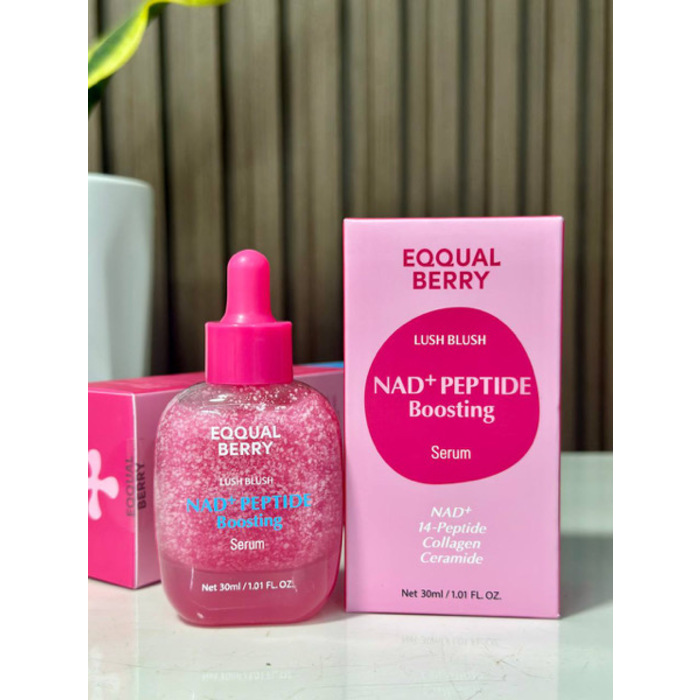 EQQUALBERRY Lush Blush Nad+ Peptide Boosting Serum