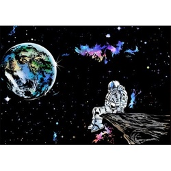 🇹🇭 Scraping Art A3 Size Color Scratching Decorative Picture