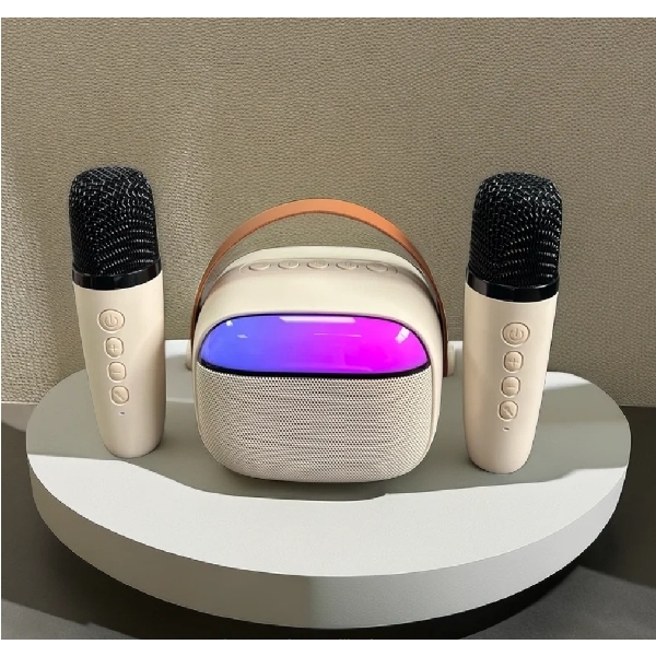 Speaker Karaoke K30 2 Mic បាសច្រៀងខារ៉ាអូខេ K30 បាន មានម៉ៃក្រូហ្វូន2ដើម