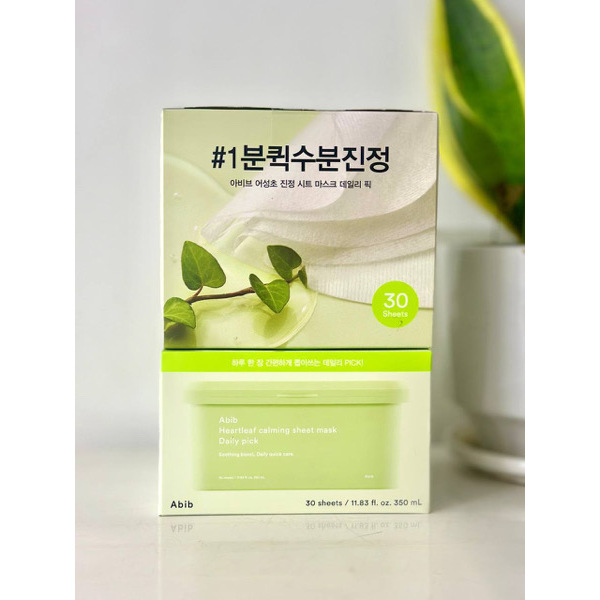 Abib Heartleaf Calming Sheet Mask Daily Pick