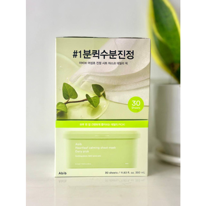 Abib Heartleaf Calming Sheet Mask Daily Pick