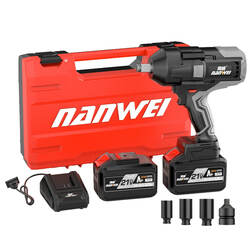 ម៉ូទ័រដោះប៊ូឡុងប្រើថ្ម (W5150) Cordless Electric Wrench 21V 6.0Ah x 2 1600NM 3/4 Inch