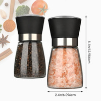 Pepper Grinder Glass Seasoning Bottle 