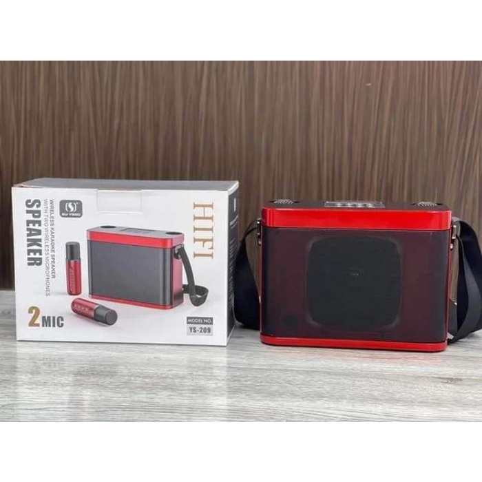 YS-209 Wireless Karaoke with Two Microphones