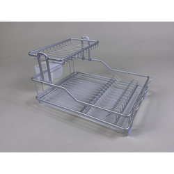 Aluminium Dish Drainer 2-Tier - White #5800130 