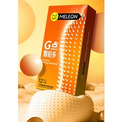 Meleon G-Point Condom ស្រោមអនាម័យគ្រើមរោមឆ្មារគ្រប់កន្លែង (12pcs)