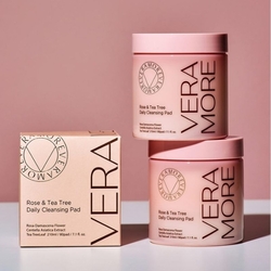 VERAMORE Rose & Tea Tree  Daily Cleansing Pad 210ml - 80 pad