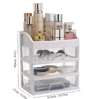 Transparent Plastic 3 Drawers