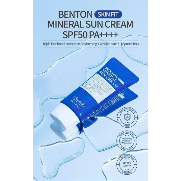 [BENTON]SKIN FIT MINERAL SUN CREAM SPF 50+ PA++++